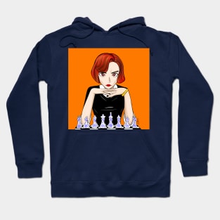 Beth the queen’s gambit in chessmaster Art Hoodie